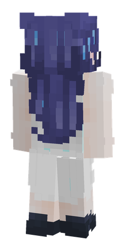 Blue skin: body, back render