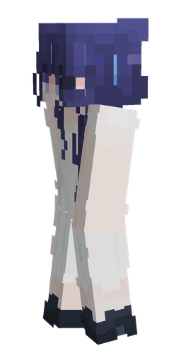 Blue skin: body, left side render