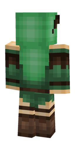 Brown skin: body, back render