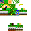 Classic skin: raw texture render