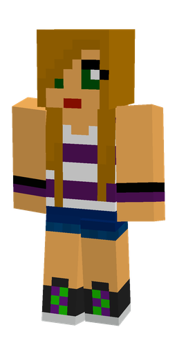 Brown skin: body, front render