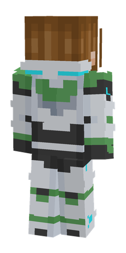 Black skin: body, back render