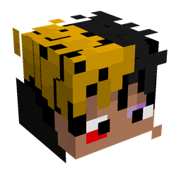 Black skin: head render