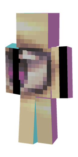 Blue skin: body, back render
