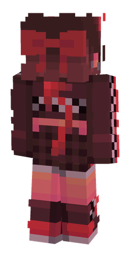 Red skin: body, back render