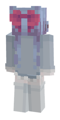 Blue skin: body, back render