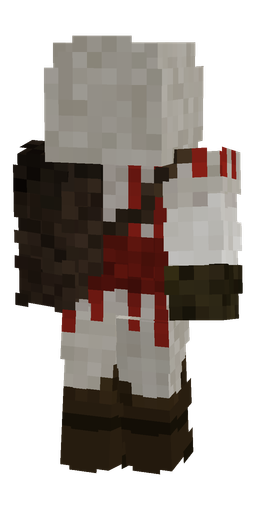 Brown skin: body, back render