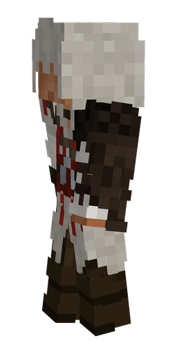 Brown skin: body, left side render