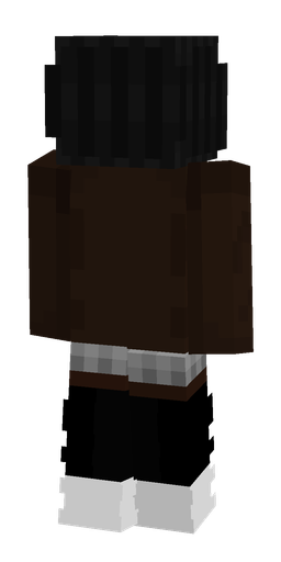 Black skin: body, back render