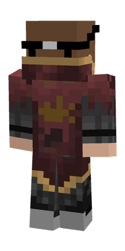 Black skin: body, back render