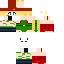 Classic skin: raw texture render