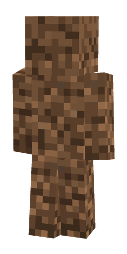 Brown skin: body, back render