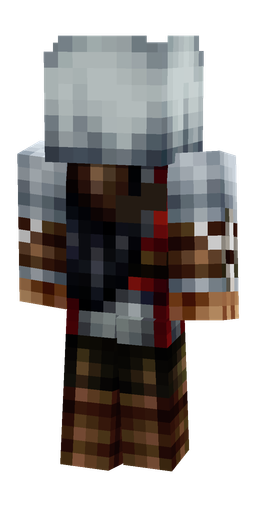 Black skin: body, back render