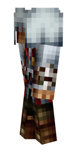 Black skin: body, left side render