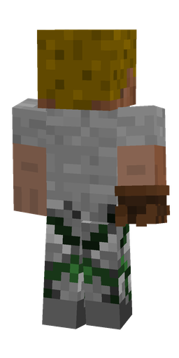 Brown skin: body, back render