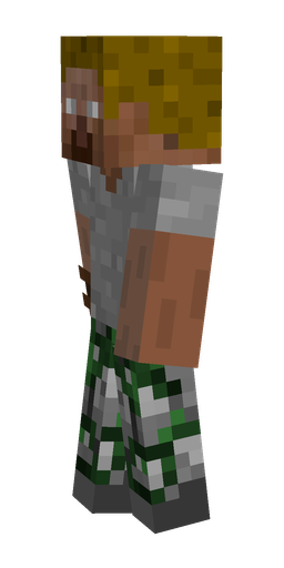 Brown skin: body, left side render