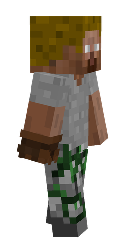 Brown skin: body, right side render