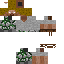 Brown skin: raw texture render