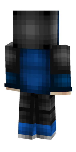 Black skin: body, back render