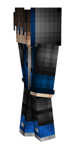Black skin: body, left side render