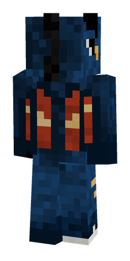 Black skin: body, back render