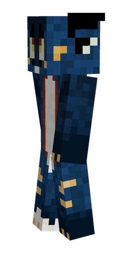 Black skin: body, left side render