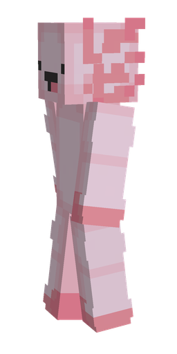 Pink skin: body, left side render