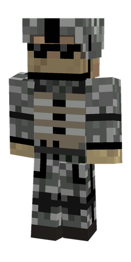 Black skin: body, front render