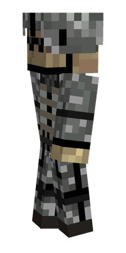 Black skin: body, left side render