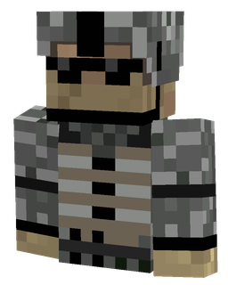Black skin: bust render