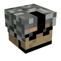 Black skin: head render