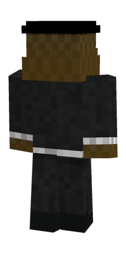 Black skin: body, back render