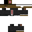 Black skin: raw texture render