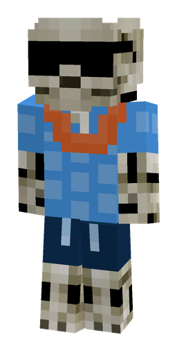 Blue skin: body, front render