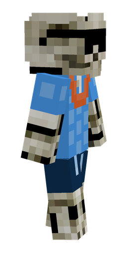 Blue skin: body, right side render