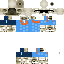 Blue skin: raw texture render