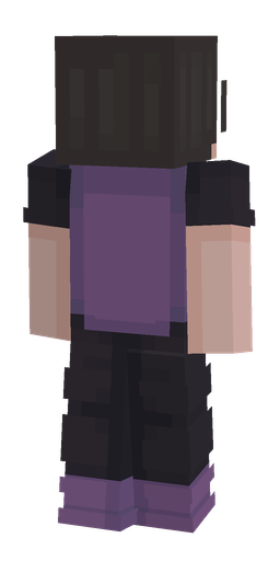 Black skin: body, back render