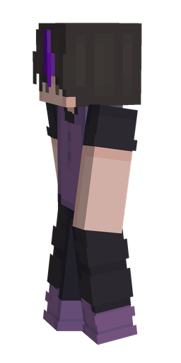 Black skin: body, left side render