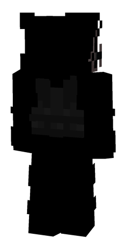 Black skin: body, back render