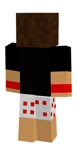 Black skin: body, back render