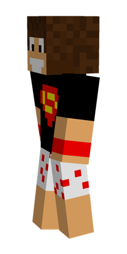 Black skin: body, left side render
