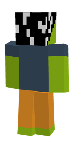 Blue skin: body, back render