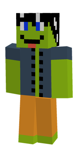 Blue skin: body, front render
