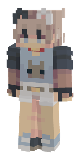 Black skin: body, front render