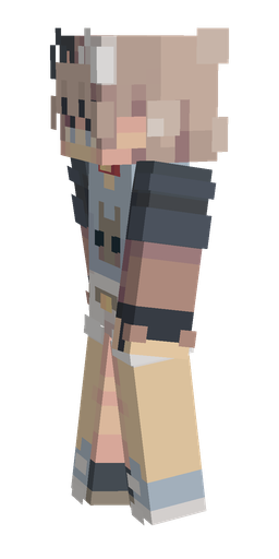 Black skin: body, left side render