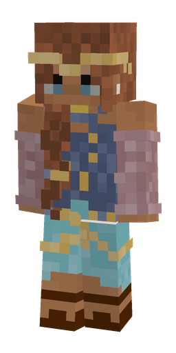 Blue skin: body, front render