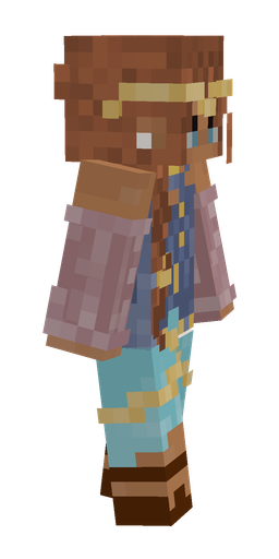 Blue skin: body, right side render