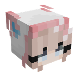 Pink skin: head render