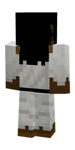 Black skin: body, back render