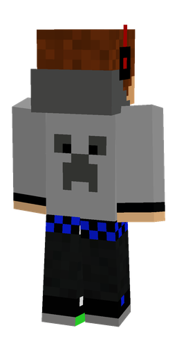 Black skin: body, back render